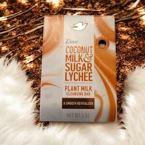 Dove Beauty Plant Based Bar Soap Coconut Milk & Sugar Lychee 5 oz NEW